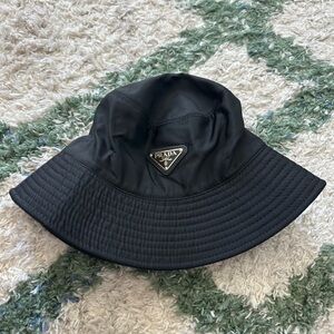 Prada Black Bucket Hat